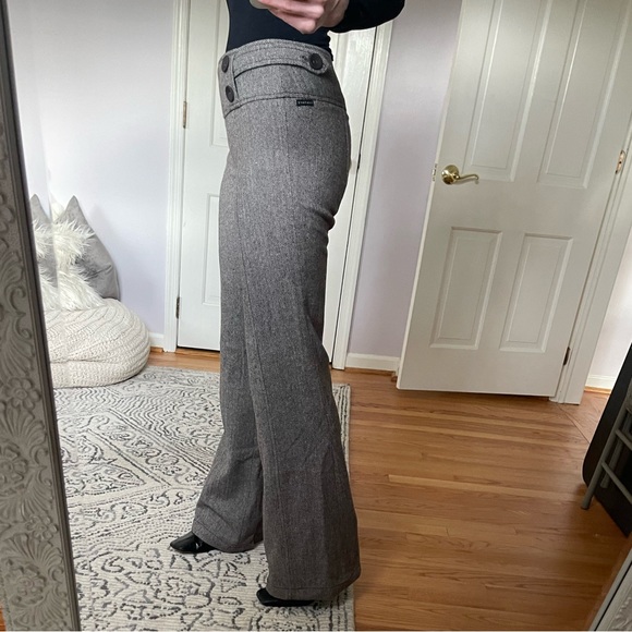 NWT Anthropologie wide leg pant - Sanctuary Clothing Herringbone Pant - - Picture 3 of 6